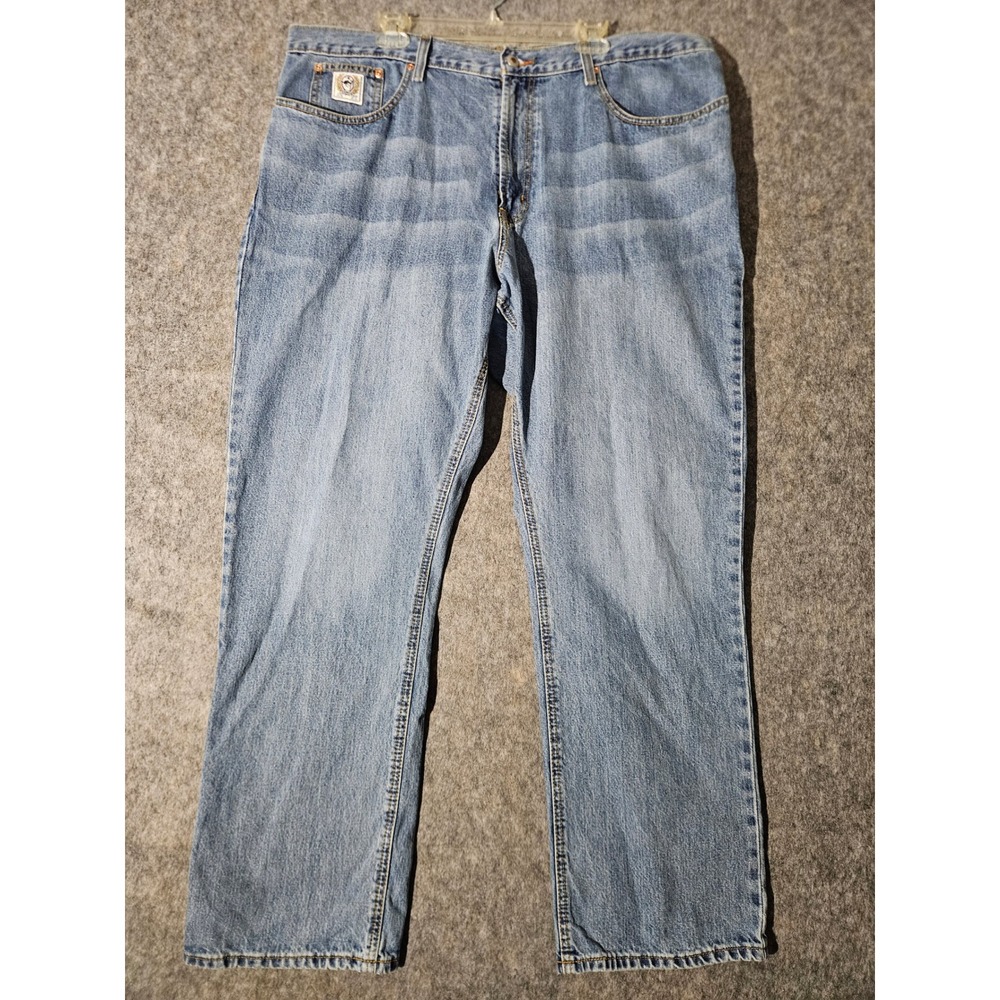 Cinch Jeans Men 42x32 Blue Straight Leg Relaxed Fit Denim MB92834003 White Label